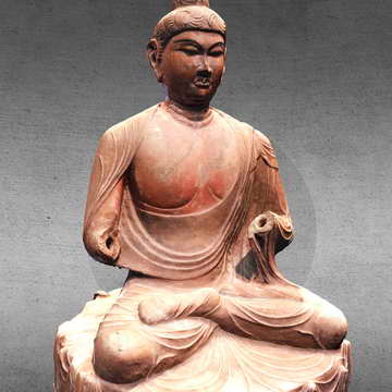 唐朝石佛像3D模型：數(shù)字化藝術(shù)中的佛教雕塑鑒賞